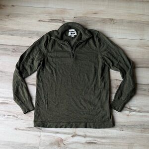 Joseph Abboud Forest Green Zip-Up Sweater